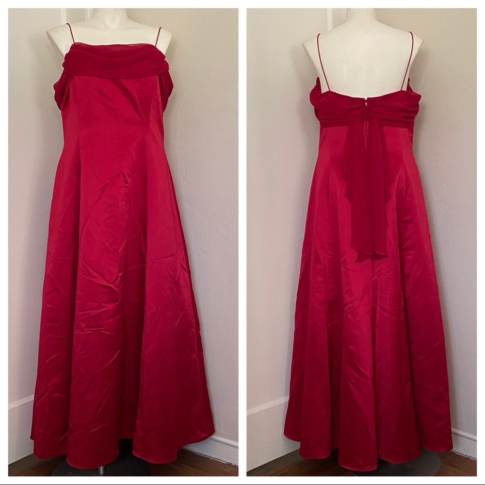 NWOT vintage 90s plus size 20 red ball gown